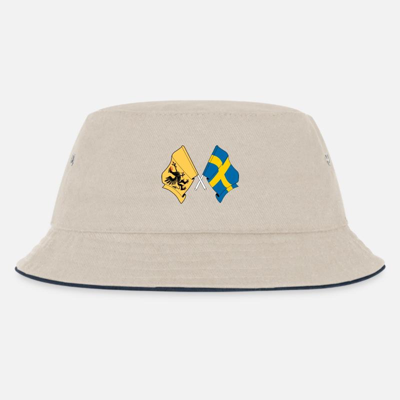 Södermanland & Schweden – Ein Stolz - Kinder Bucket Hat - Natur/Navy