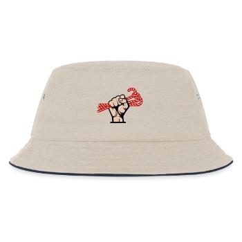 I Want Candy, Revolutionary, Slogan & Sugar Design - Kids’ Bucket Hat - ecru/navy - Front