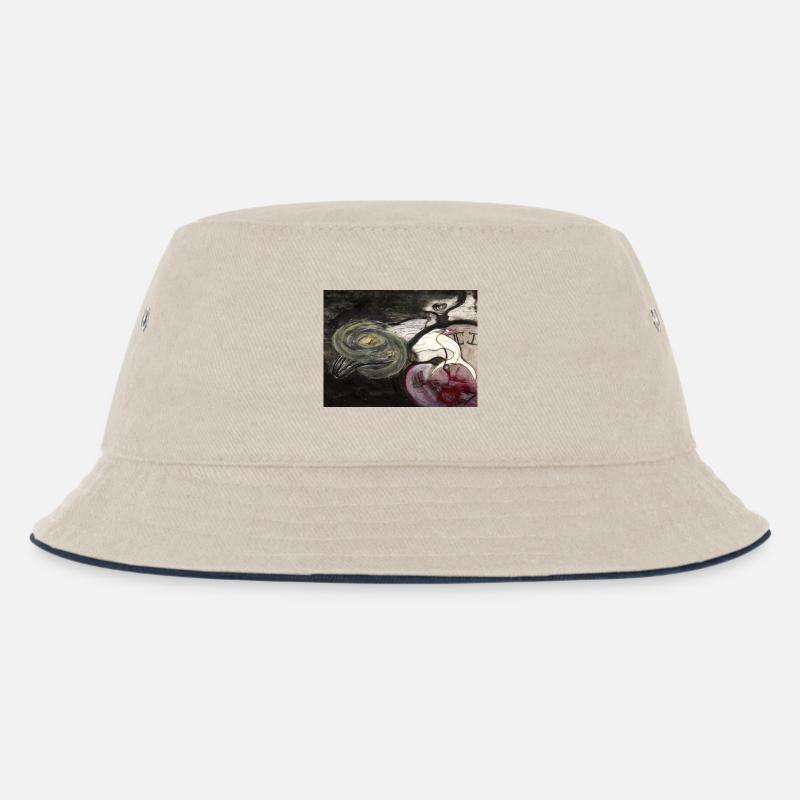Evolutionary Clock - Kinder Bucket Hat - Natur/Navy