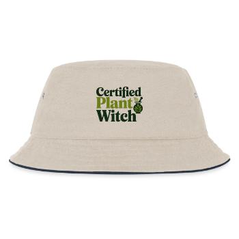 Herbalist Certified Plant Witch Professional Gear - Kids’ Bucket Hat - ecru/navy - Front