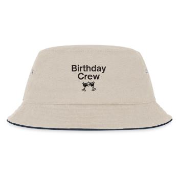 Birthday Crew - Kinder Bucket Hat - Natur/Navy - Vorne