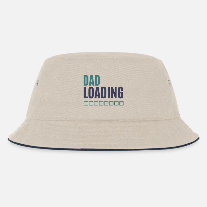 Dad Loading Fortschrittsanzeige - Kinder Bucket Hat - Natur/Navy