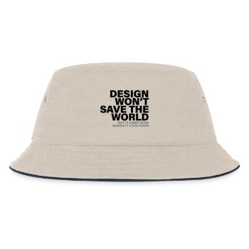 Chemise de créateur Design Will Not Save The World - Bob Enfant - blanc cassé/bleu marine - Devant