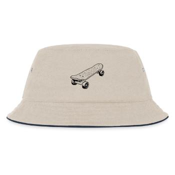 Skateboard Graphics - Kids’ Bucket Hat - ecru/navy - Front