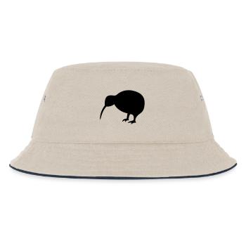 Kiwi - Kids’ Bucket Hat - ecru/navy - Front