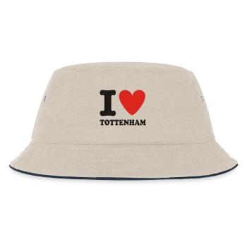 I LOVE TOTTENHAM - Kids’ Bucket Hat - ecru/navy - Front