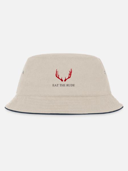 Hannibal - Eat the rude - Kinder Bucket Hat - Natur/Navy