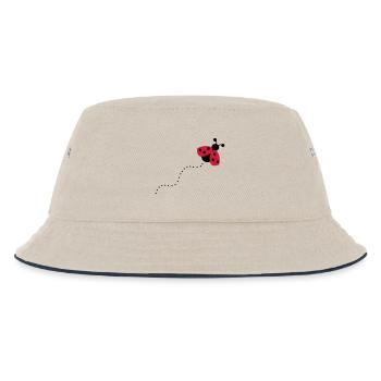 Marienkäfer - Kinder Bucket Hat - Natur/Navy - Vorne