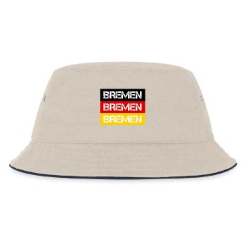 STADT BREMEN, DEUTSCHLAND - Kinder Bucket Hat - Natur/Navy - Vorne