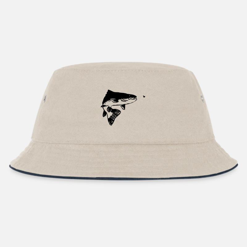 Truite - Bob Enfant - blanc cassé/bleu marine