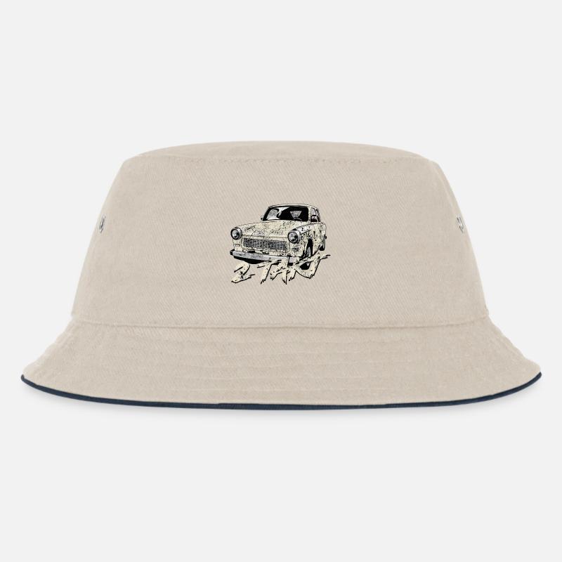 601 Papyrusweiss - Kinder Bucket Hat - Natur/Navy