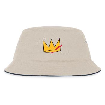 Flowers patch - Kids’ Bucket Hat - ecru/navy - Front