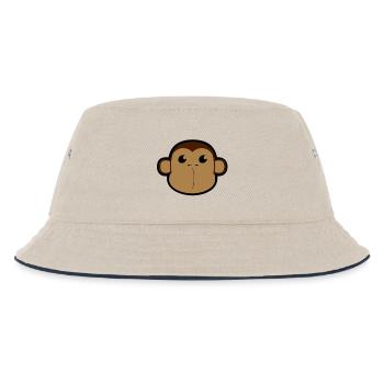 Visage, Shimpanse, singe, tête de singe 3 c - Bob Enfant - blanc cassé/bleu marine - Devant