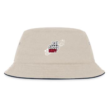 Eat Sleep Drift - Kinder Bucket Hat - Natur/Navy - Vorne