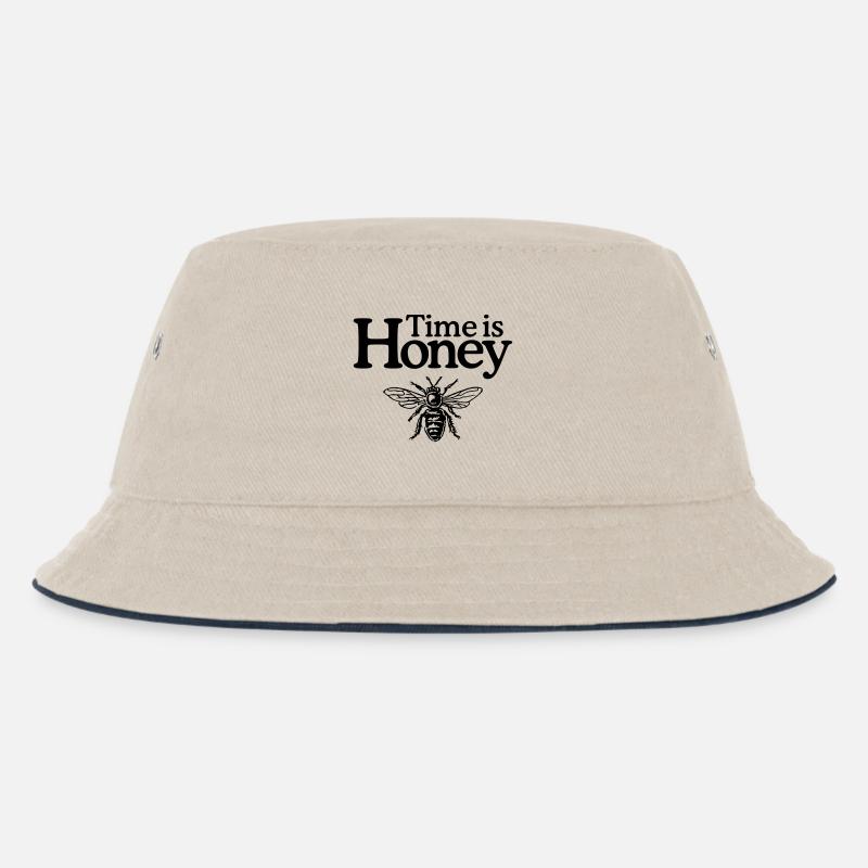 Time is Honey - Kinder Bucket Hat - Natur/Navy
