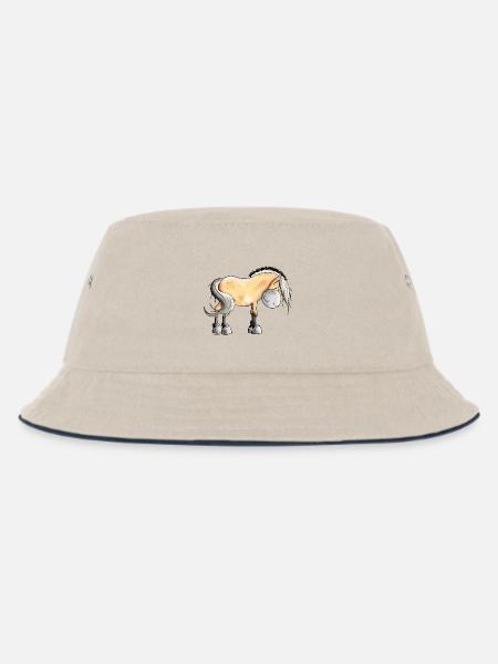 Drolliger Norweger - Kinder Bucket Hat - Natur/Navy