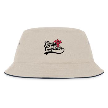 Anfeuern Cheer Captain Megafon - Kinder Bucket Hat - Natur/Navy - Vorne