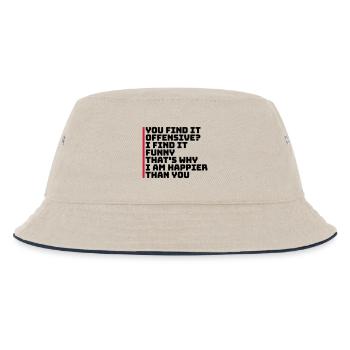 You find it offensive - Kinder Bucket Hat - Natur/Navy - Vorne