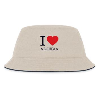 I LOVE ALGERIA Algerien - Kids’ Bucket Hat - ecru/navy - Front