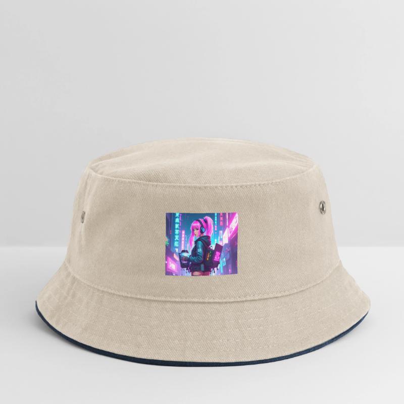 Cyber DJ Coder – Beats, Bytes & Blinks Kinder Bucket Hat
