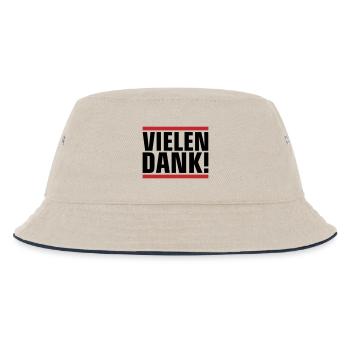 Vielen Dank Dankeschön - Kinder Bucket Hat - Natur/Navy - Vorne