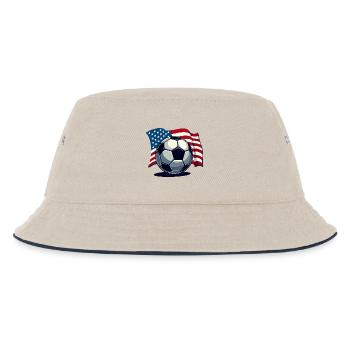 Coupe du monde USA Soccer Soccer America Drapeau - Bob Enfant - blanc cassé/bleu marine - Devant