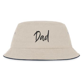 Dad  - Kinder Bucket Hat - Natur/Navy - Vorne