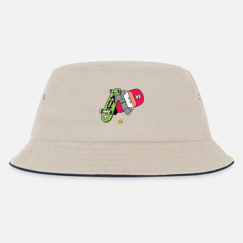 Graphique néon Skate Panda - Bob Enfant - blanc cassé/bleu marine
