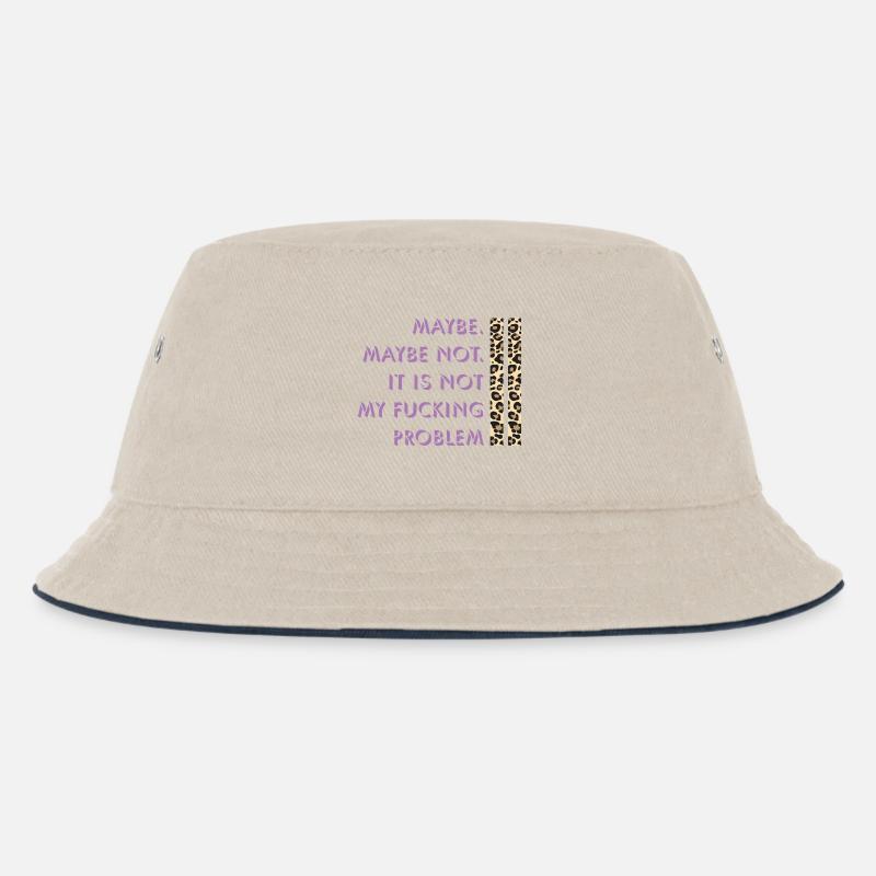 Vielleicht nicht – mein Problem - Kinder Bucket Hat - Natur/Navy