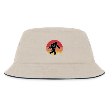 Bigfoot Antilope Vintage Humor - Kinder Bucket Hat - Natur/Navy - Vorne