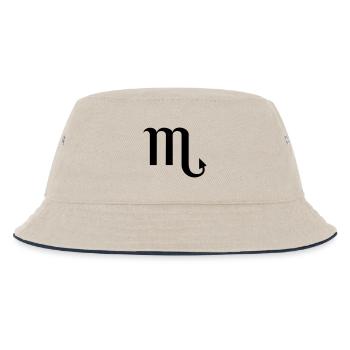 Sternzeichen Skorpion - Kinder Bucket Hat - Natur/Navy - Vorne