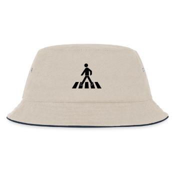Fussgänger - Kinder Bucket Hat - Natur/Navy - Vorne