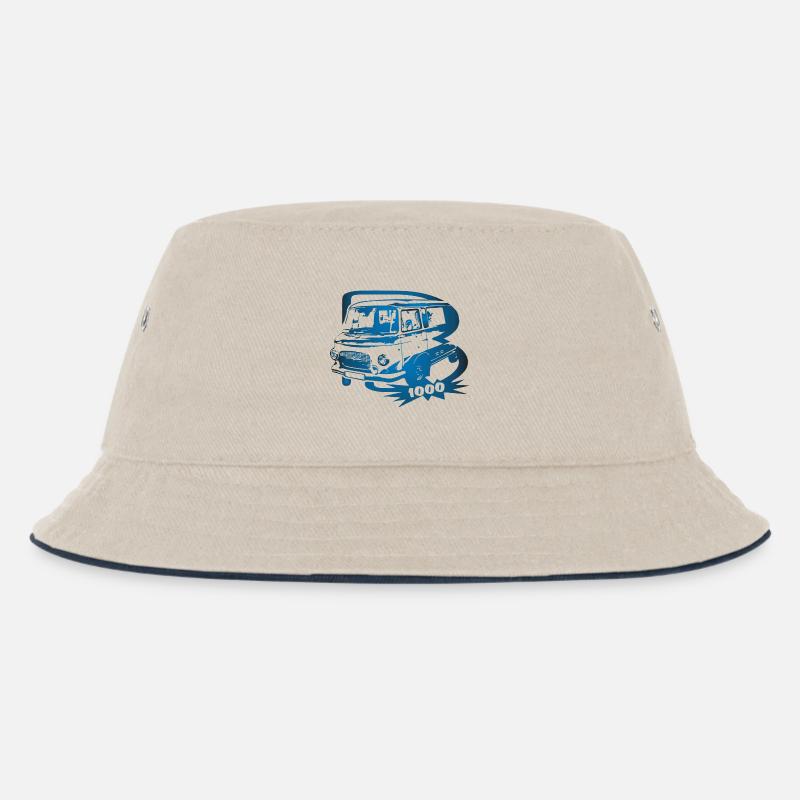 Barkas B1000 Transporter - Kinder Bucket Hat - Natur/Navy