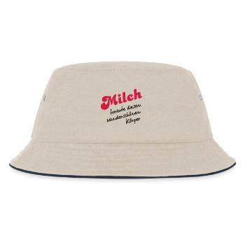 Milch - Kinder Bucket Hat - Natur/Navy - Vorne