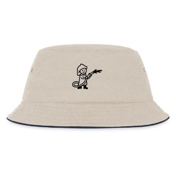Feuerwehrmann - line - Kinder Bucket Hat - Natur/Navy - Vorne