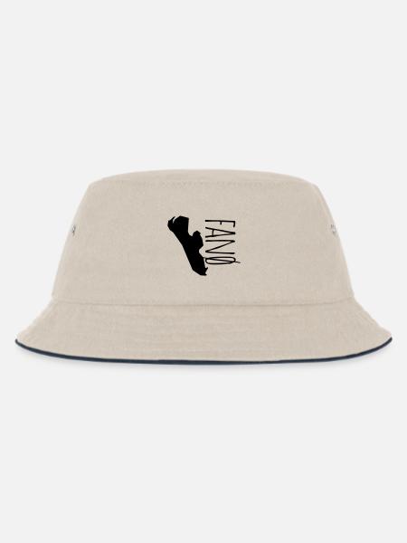 Fanoe - Kinder Bucket Hat - Natur/Navy