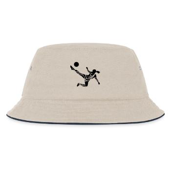 Soccer female eu - Kids’ Bucket Hat - ecru/navy - Front