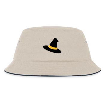 Witch's Hat - Kids’ Bucket Hat - ecru/navy - Front