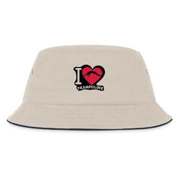 i love trampoline coeur heart 1 - Bob Enfant - blanc cassé/bleu marine - Devant