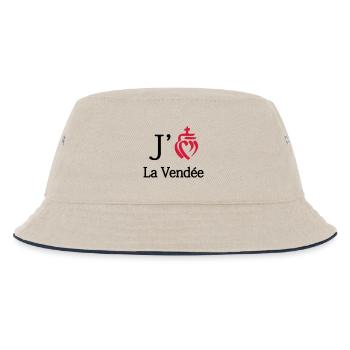 Ich mag die Vendée - Kinder Bucket Hat - Natur/Navy - Vorne