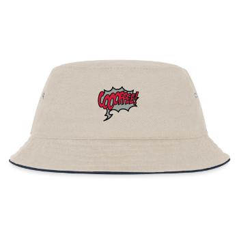 Kaffee - Kinder Bucket Hat - Natur/Navy - Vorne