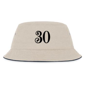 30 Jahre Jubiläum - Kinder Bucket Hat - Natur/Navy - Vorne