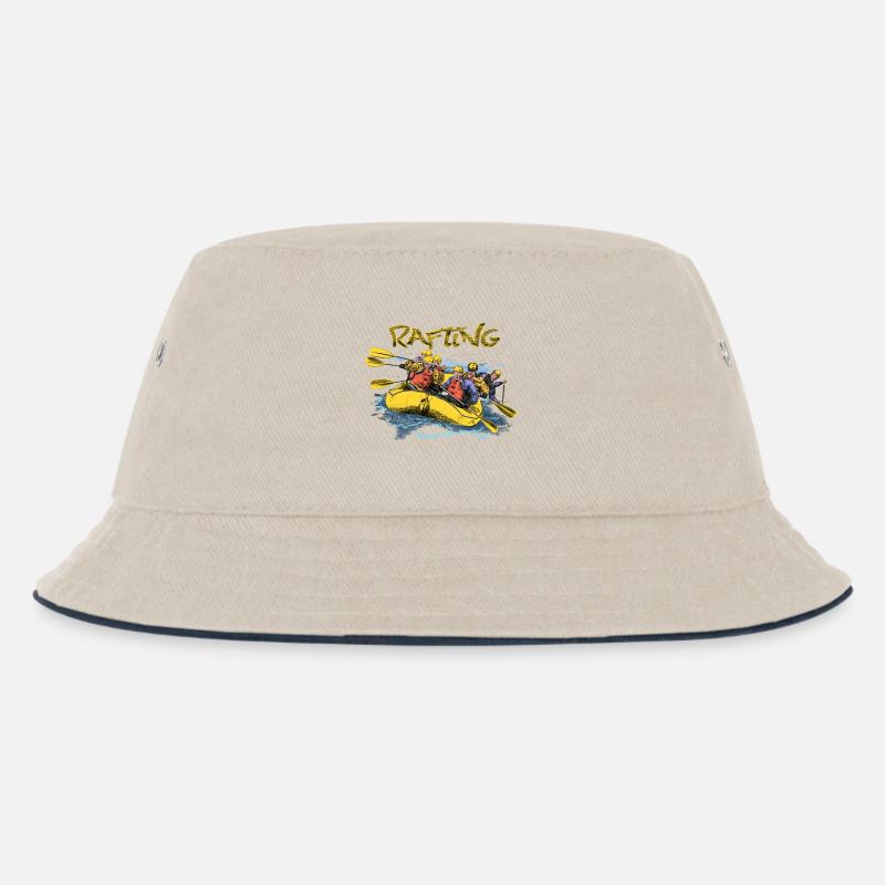 Rafting - Kinder Bucket Hat - Natur/Navy