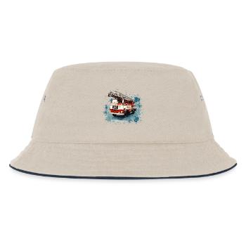 IFA W50 Fire Brigade Turntable Ladder - Kids’ Bucket Hat - ecru/navy - Front