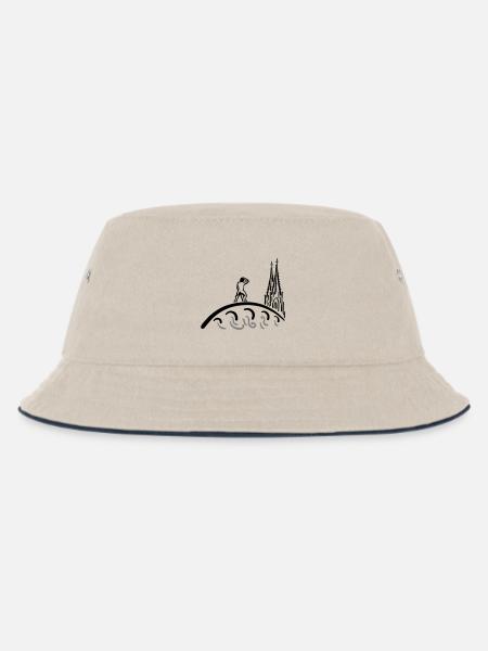 Regensburg Bruckmandl Kids - Kinder Bucket Hat - Natur/Navy
