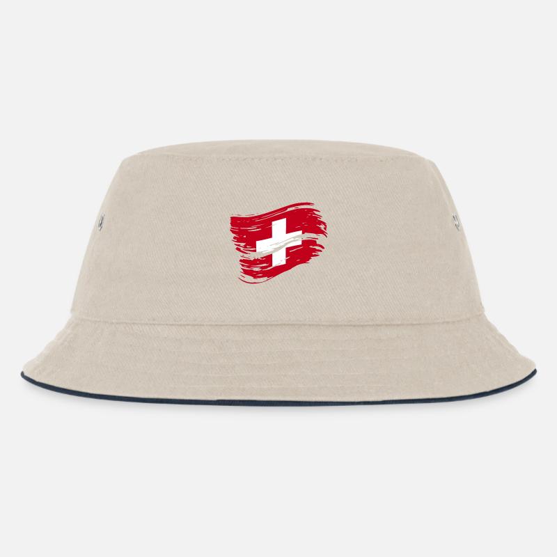 Drapeau suisse - Drapeau suisse - Bob Enfant - blanc cassé/bleu marine