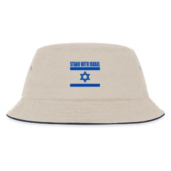 We Stand with israel - Kinder Bucket Hat - Natur/Navy - Vorne