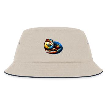 Otter - Kinder Bucket Hat - Natur/Navy - Vorne