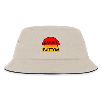 Offline-Button – Sparen Sie sich - Kinder Bucket Hat - Natur/Navy - Vorne