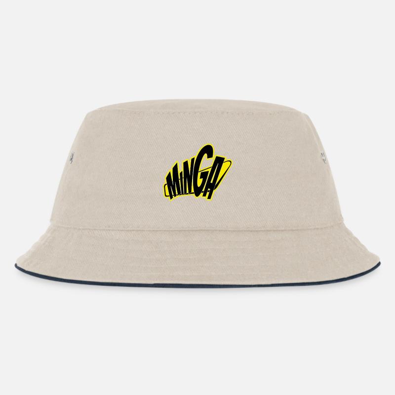 Minga München 089  - Kinder Bucket Hat - Natur/Navy